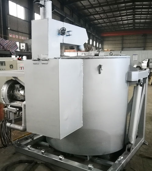 Aluminum alloy gas dumping furnace